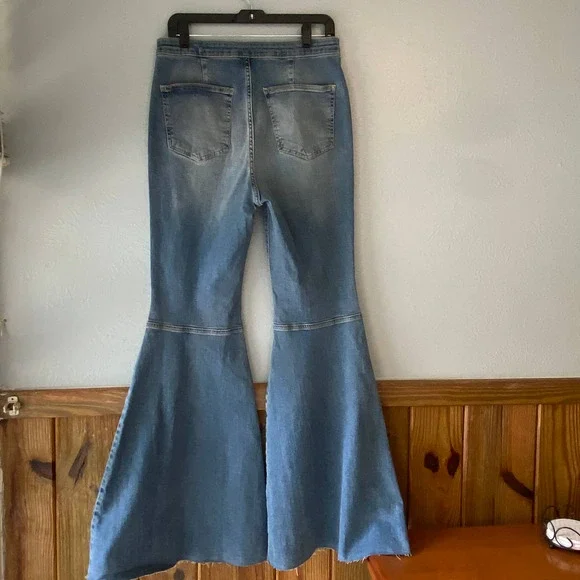 NWT Vintage-inspired Free People Just Float On Flare Jeans Womens Size 31 - Picture 4 of 14